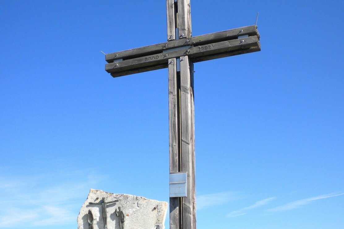 Gipfelkreuz Ascherjoch 1.458 m